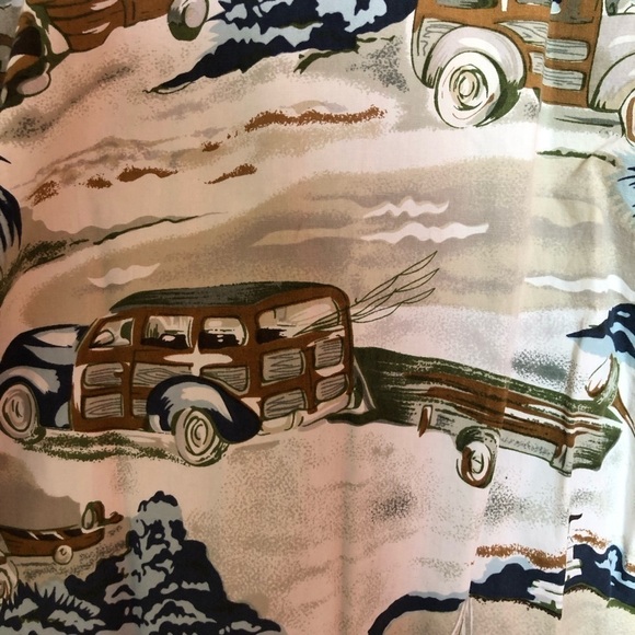 Vintage Cotton Retro Hawaiian Button Up Short Sleeved Shirt Medium - Picture 8 of 11